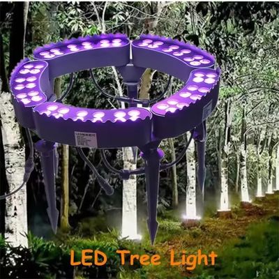 Wasserdichte Ringlampe für Palmen aus 120° Strahlwinkel Solar LED Baum Umarmungslicht