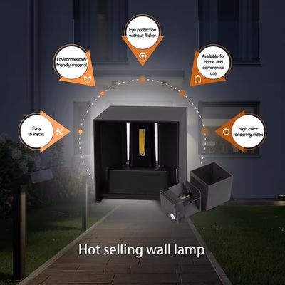Beliebtes Solarwandlicht für Außenwände Wasserdicht 4W/6W/8W/10W CRI 80