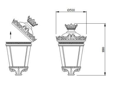 LED-Säulenlampe Beleuchtung für Park Platz Innenhof Gärten Hohe Leistung 70W 100W 120W 150W