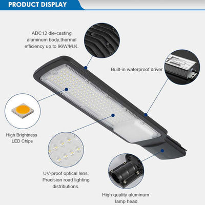 Die-Guss Aluminium Outdoor-LED-Straßenleuchte mit IP65-Wasserdichte und 80 CRI