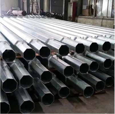 Dip Galvanisierte Mittelfinger Stahl-Strompfosten für Straßenbeleuchtung Installationsführer