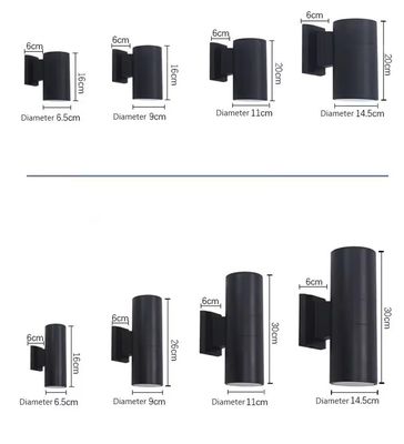Wandleuchten für den Außengarten Led Wandleuchte Diffuser nach oben und unten Aluminium Dekorationswandlampe 6W 10W 12W 24W 48W 60W