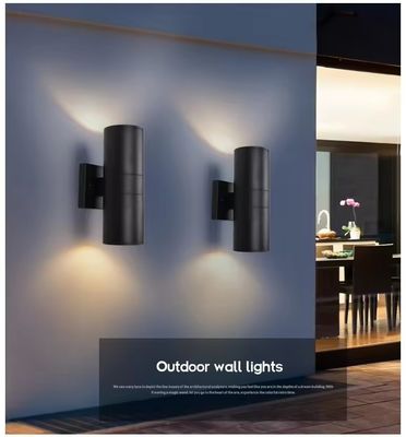 Wandleuchten für den Außengarten Led Wandleuchte Diffuser nach oben und unten Aluminium Dekorationswandlampe 6W 10W 12W 24W 48W 60W